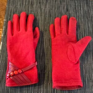 Beautiful soft suede ladies gloves